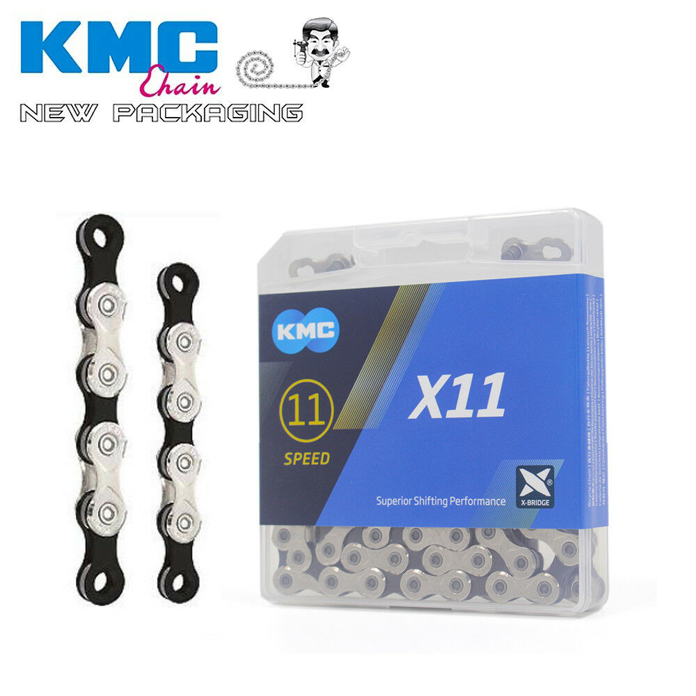 KMC X11 X11EL X11SL 11 Speed Bike Chain Retail Pack 118 Link for Shimano/ SRAM
