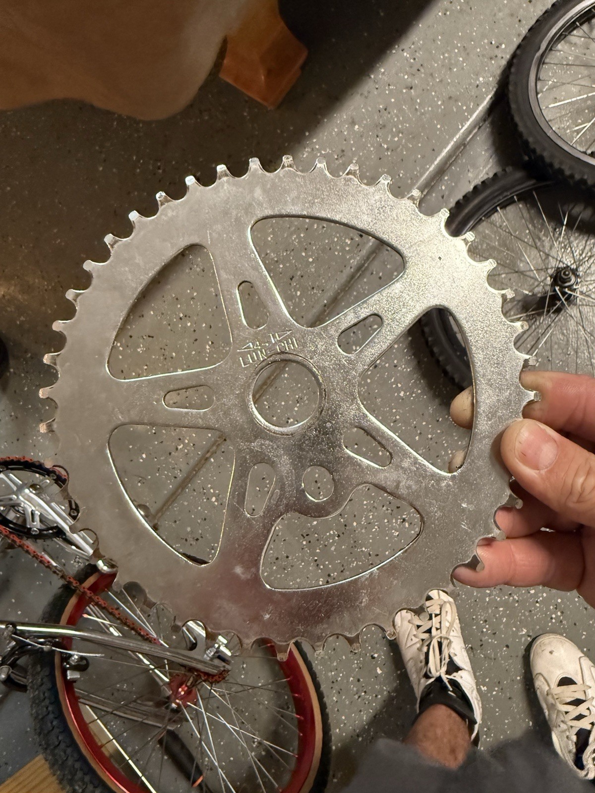 Lun chi 44T Silver Steel BMX Chainring Sprocket mongoose OG 1980s vintage