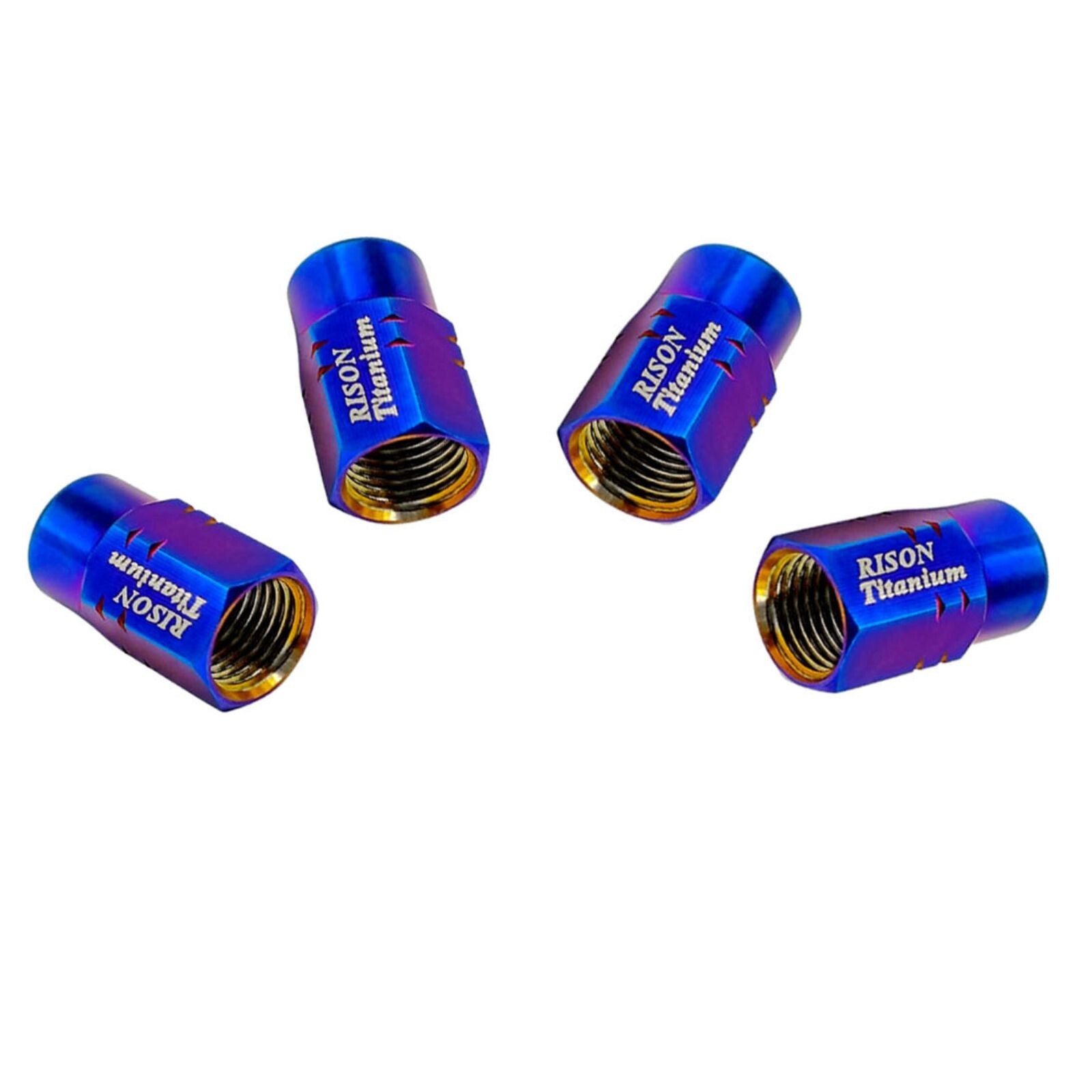 Titanium Car Tire Valve Caps Tyre Valve Stem Cover Dustproof Tire Cap 4PCS