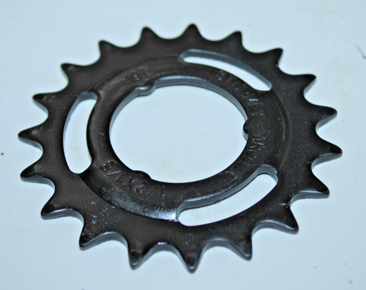 Sturmey Archer HSL719 19T Sprocket Offset Black 1/2×1/8″ Steel NWOT VTG Cruisers