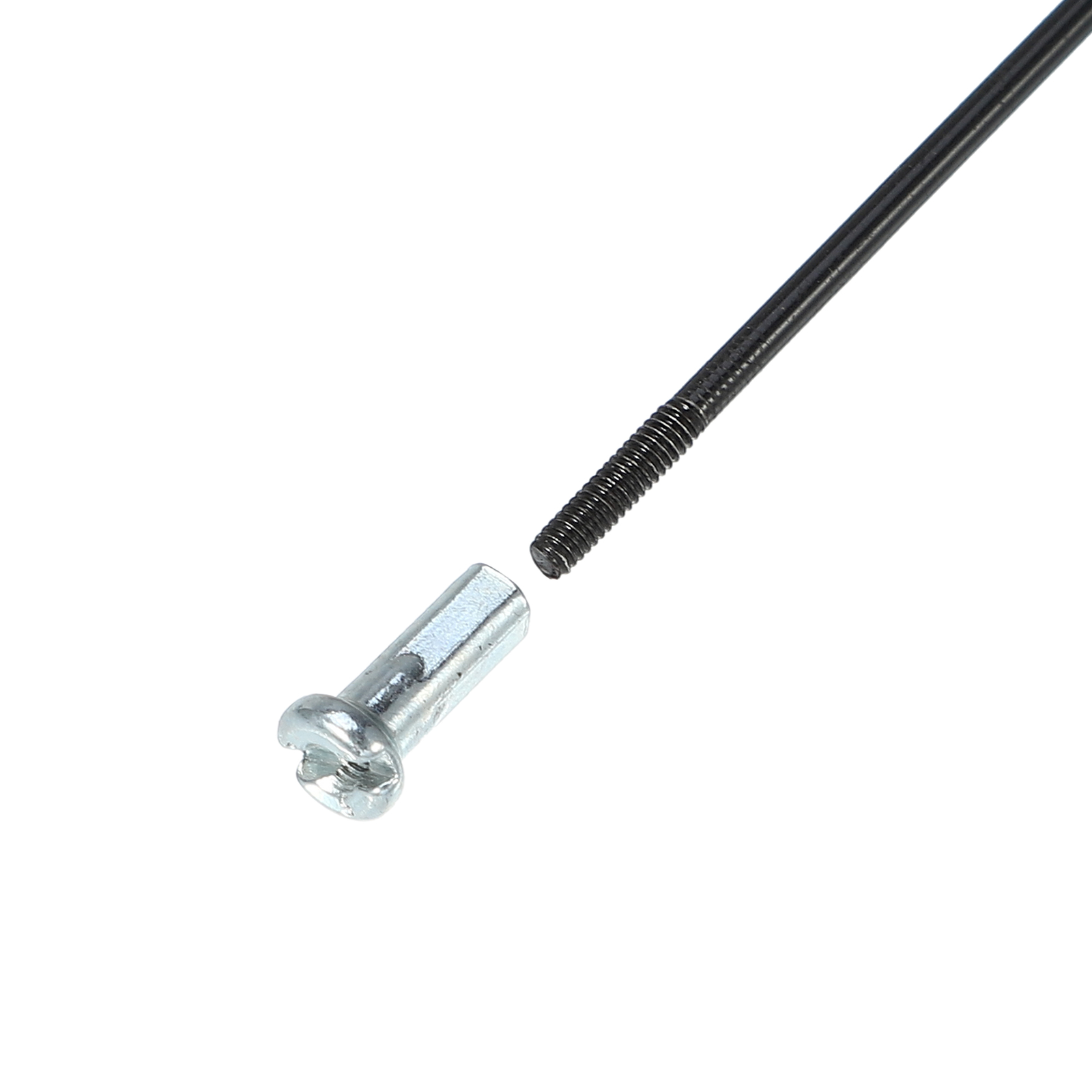 14G J Bend 280mm x 2mm Bike Bicycle Spokes with Nipples Steel Black Item of 36