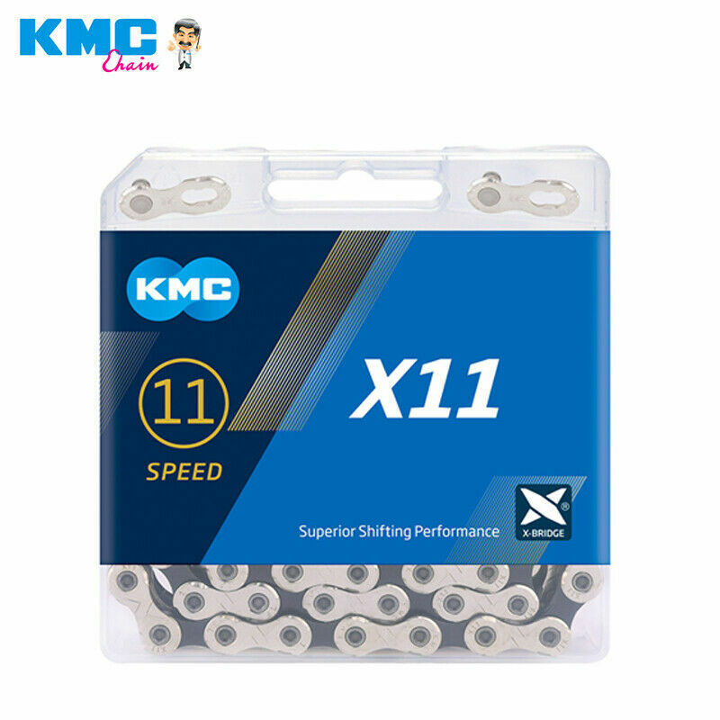 KMC X11 X11EL X11SL 11 Speed Bike Chain Retail Pack 118 Link for Shimano/ SRAM