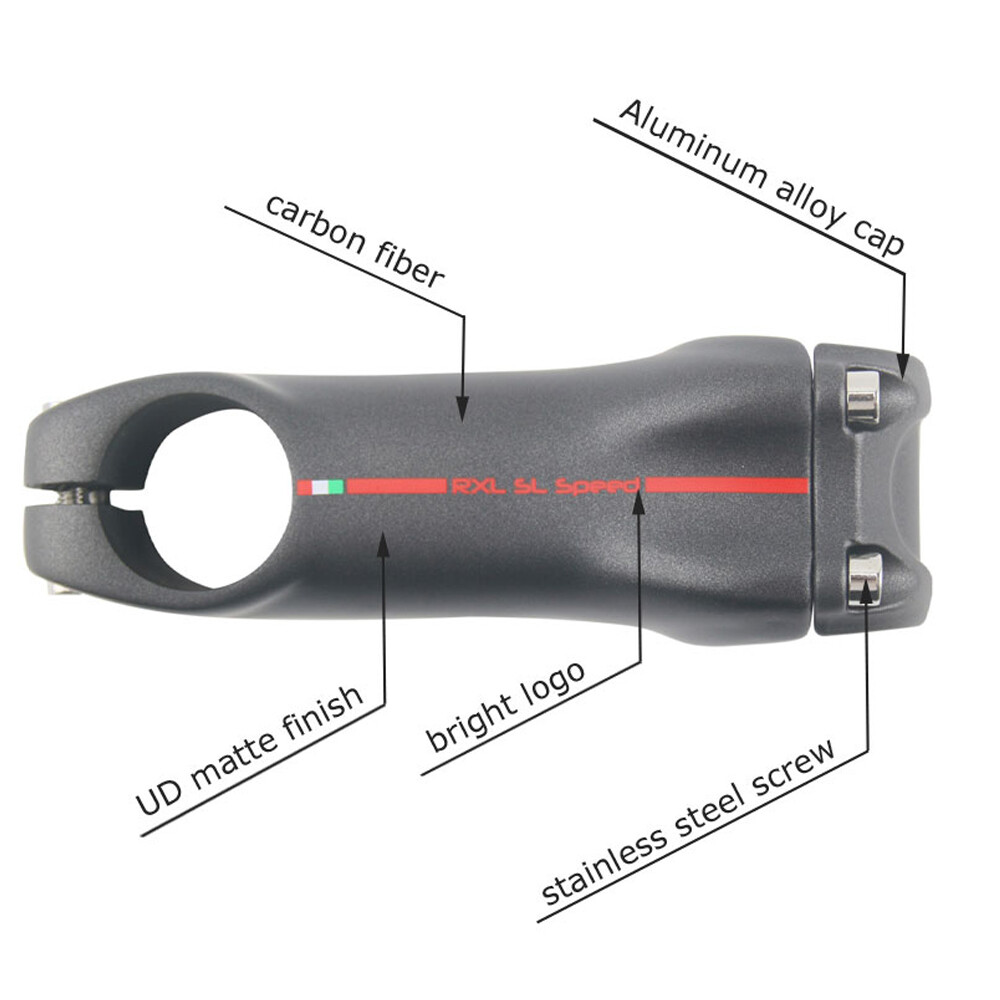 Carbon Bike Stem UD Matt 6/17° MTB Handlebar Stem 70-130mm Road Racing Bike Stem
