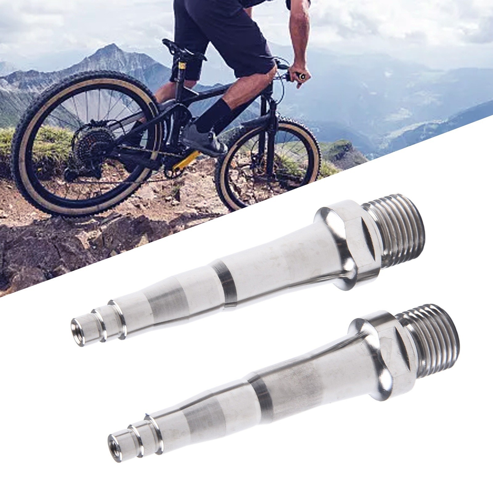 Ultralight Pedal Spindle TC4 Alloy Spindle Long Service Life For SpeedPlay