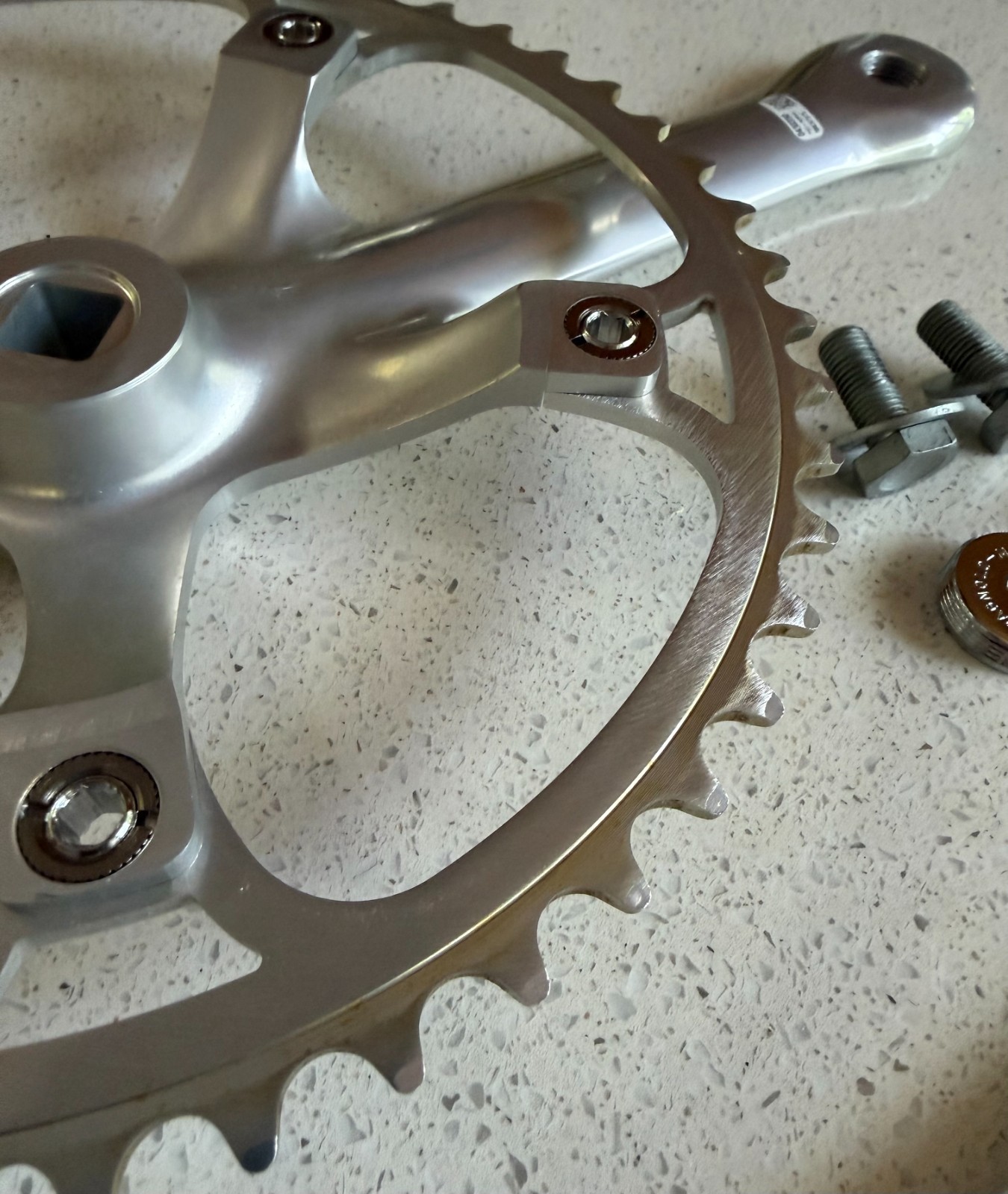 Campagnolo Record Pista Crankset 170mm / 50T Chainring- Near Mint
