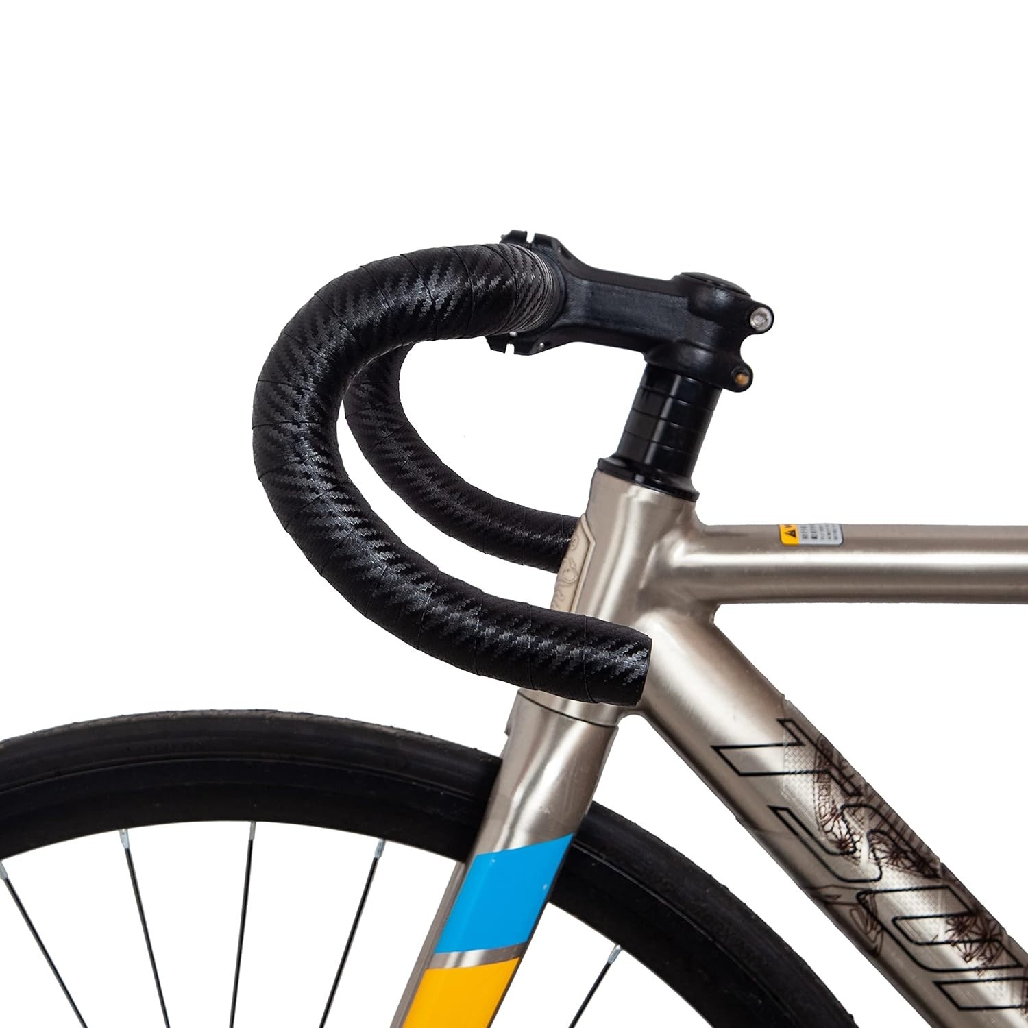 Bicycle Handlebar Tape, Carbon Fiber PU&EVA Road Bike Bar Tape Non-Slip Cycli…
