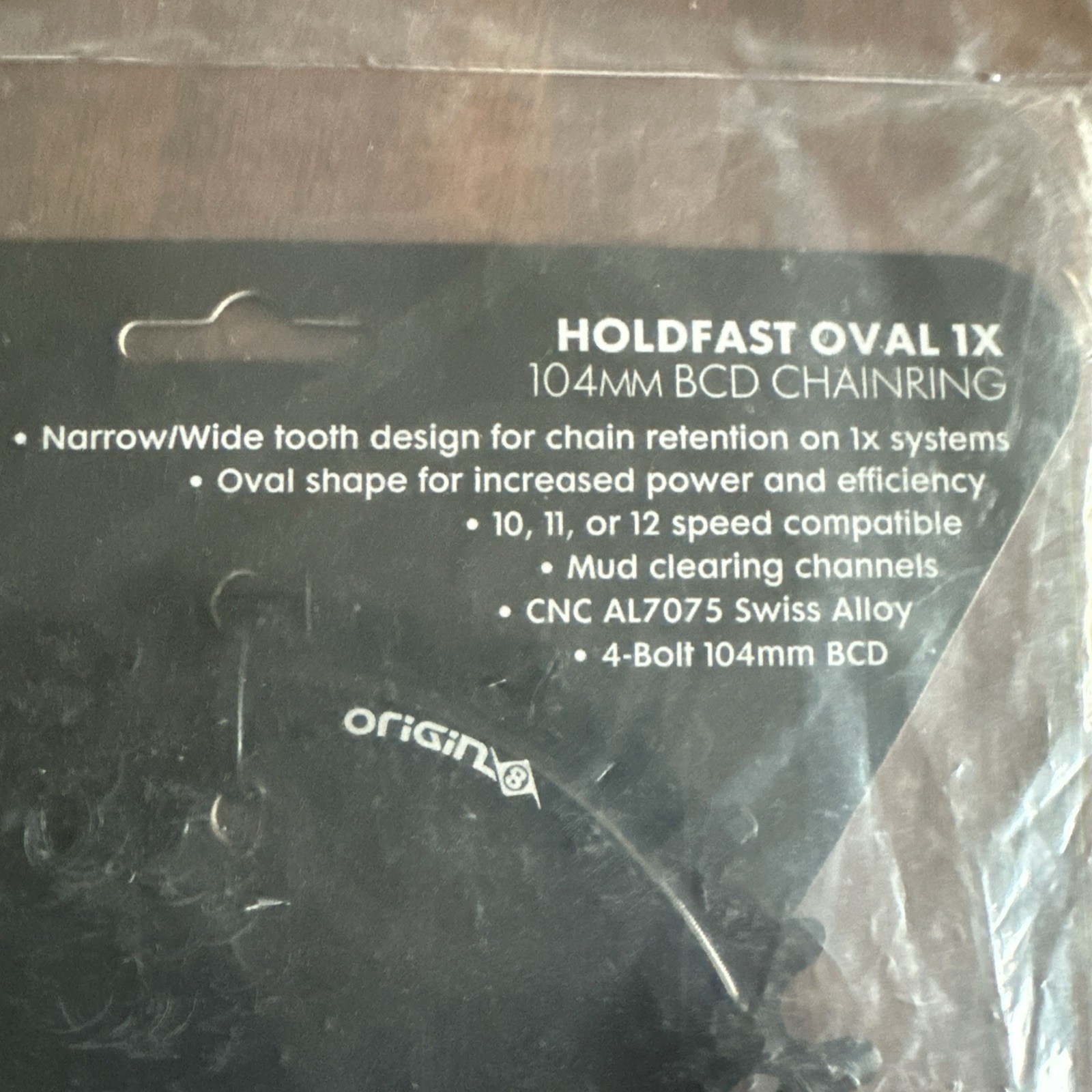 Origin8 Holdfast Oval 1x Chainring, 104mm BCD, 32t