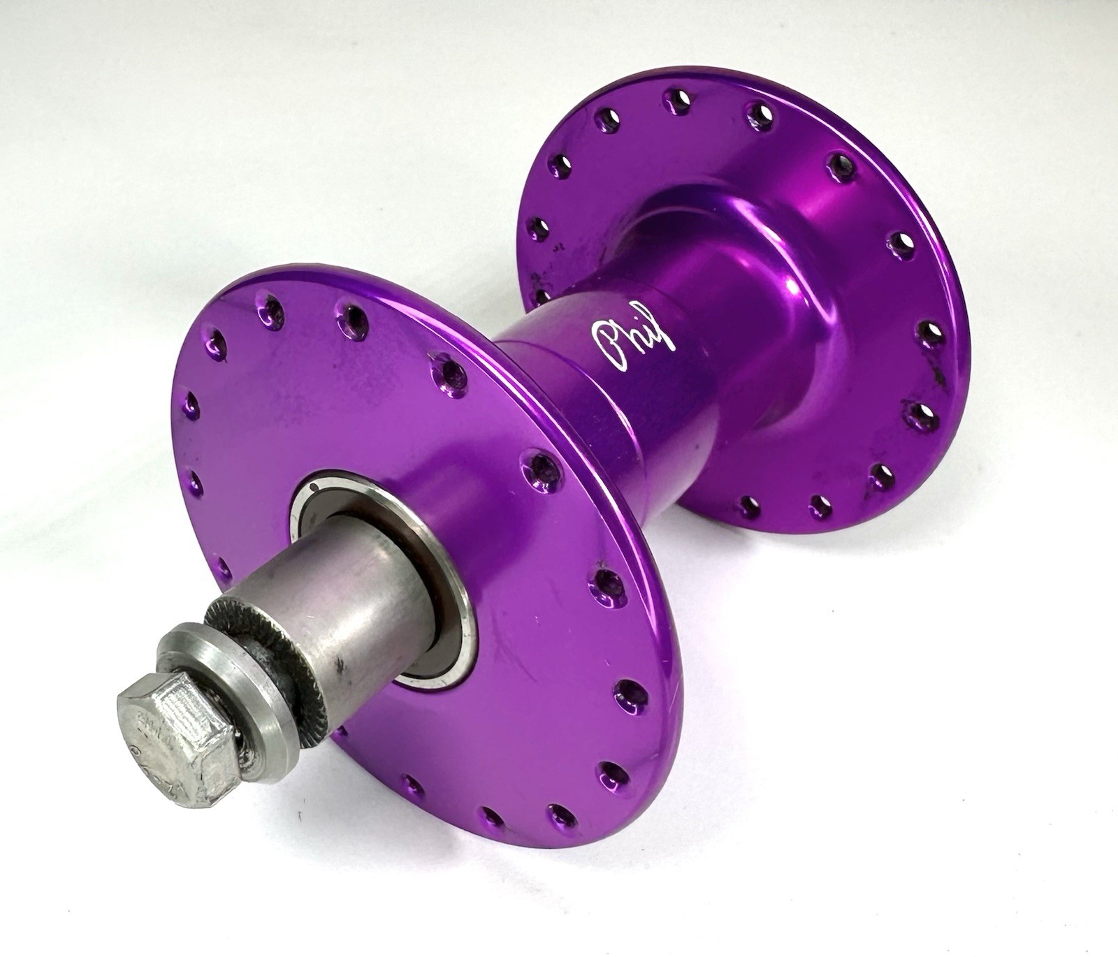 Phil Wood Purple Rear Hub Single Speed 32h