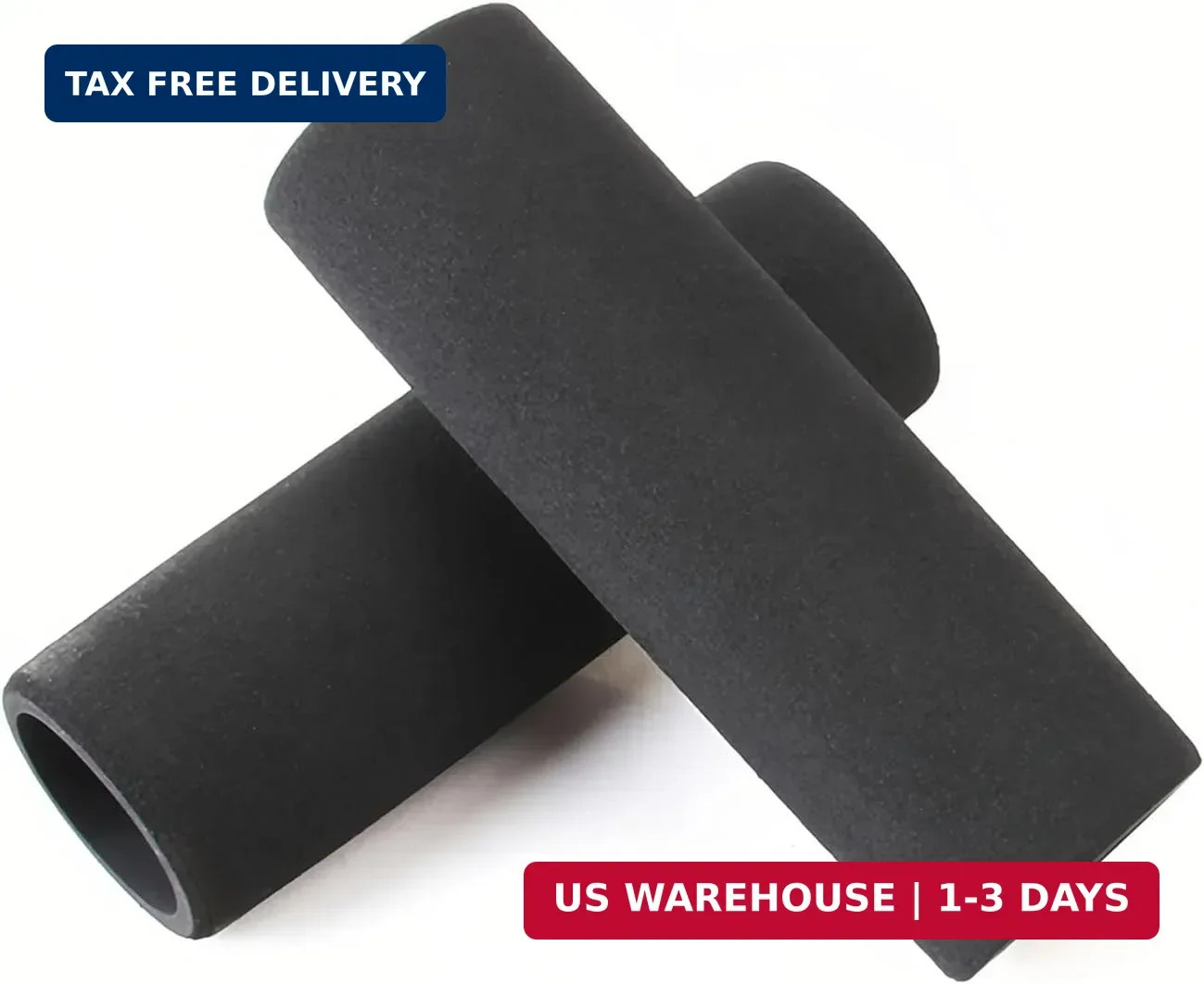 2 Pcs Motorcycle Foam Hand Grips Covers, 25 mm/0.98 Inch Universal Anti Slip Mot