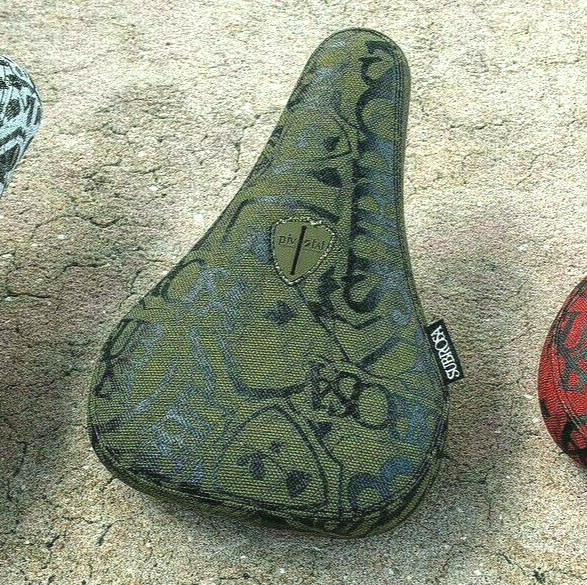 SUBROSA THRASHED MID PIVOTAL BMX BIKE SEAT SHADOW RANT ARMY GREEN BLACK NEW