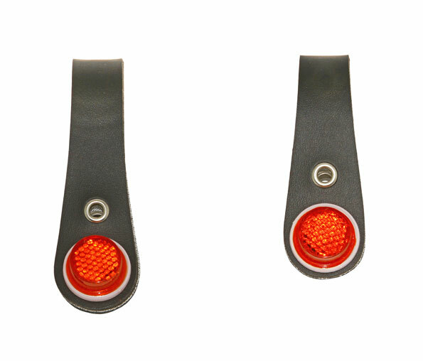 ABSOLUTE FRONT AND COASTER WHEEL HUB SHINER WITH REFLECTOR IN BLACK SOLD BY PAIR