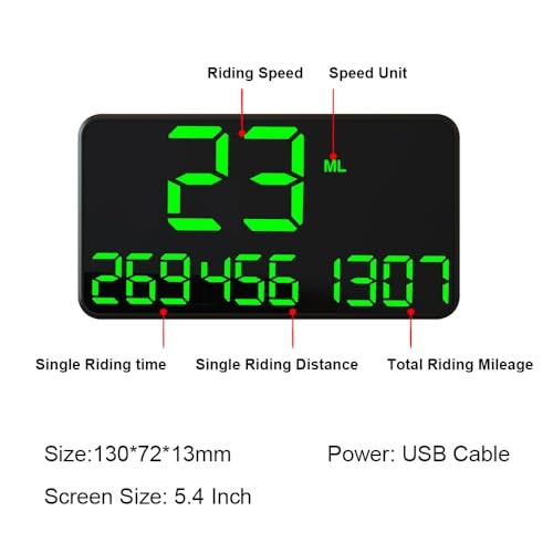 Digital Speedometer for Bike, Bicycle, E-Bike, Motorcycle, Scooter, Outdoor