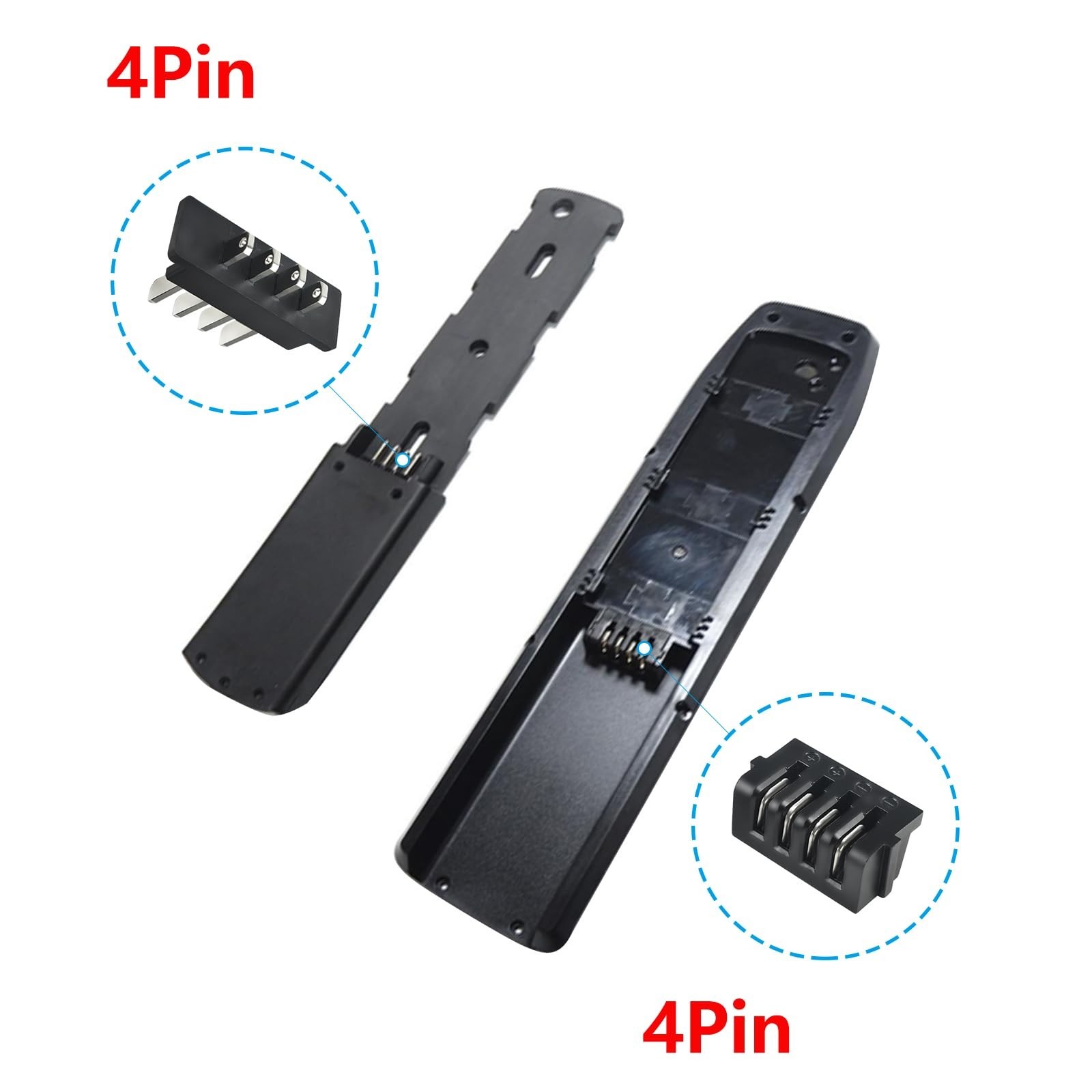 Battery Power Box Connector 4 Pins Male/Female, Hailong Compatible Plug Parts