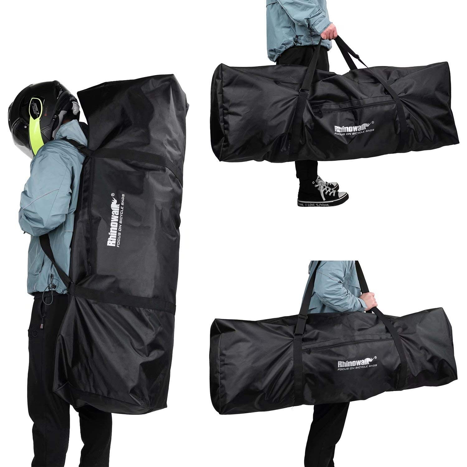 Electric Scooter Bag, Foldable Carrying Case with Shoulder Strap, Heavy Duty