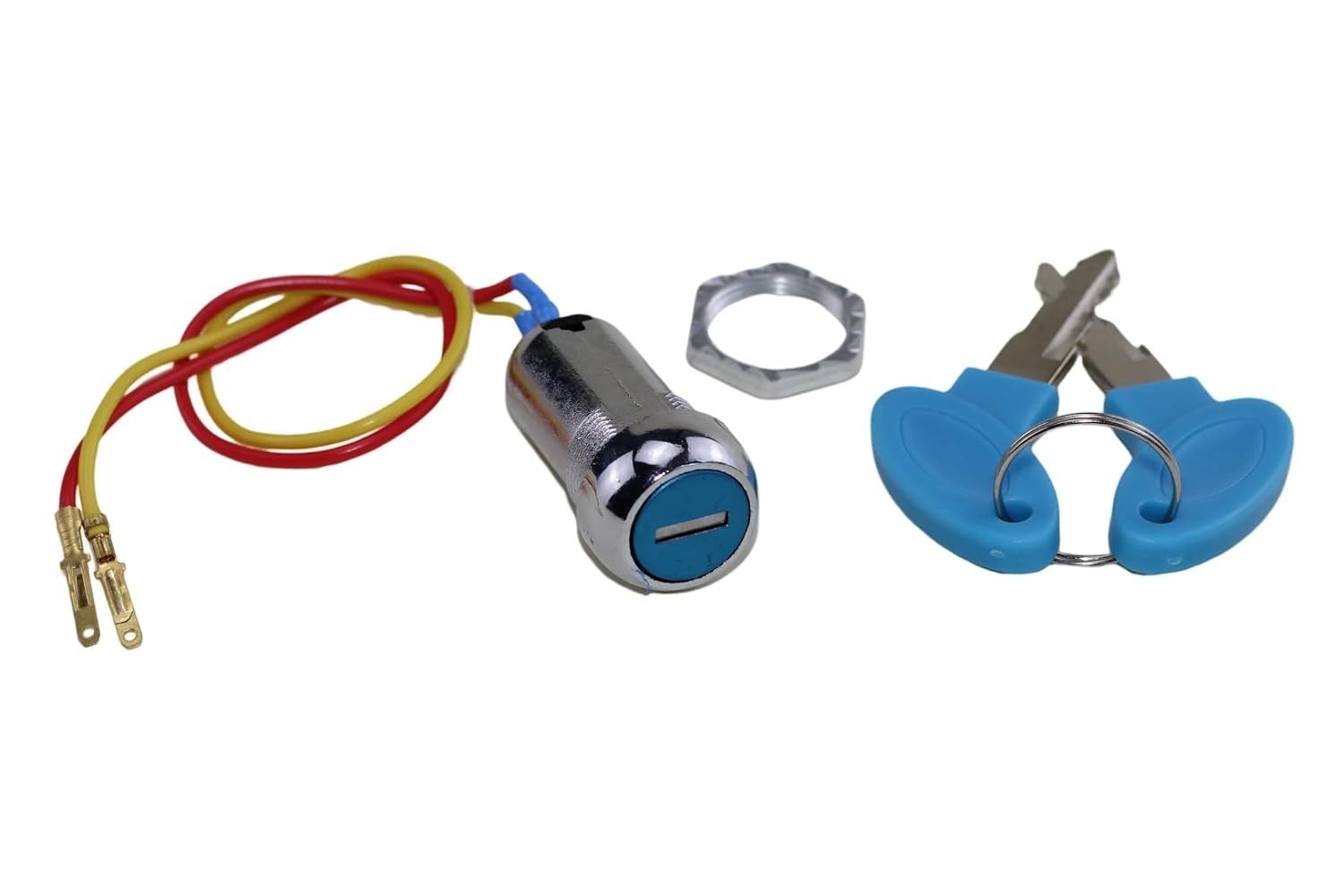 2 Sets Ignition Key Switch with Reliable Locking – For Electric Scooters & More