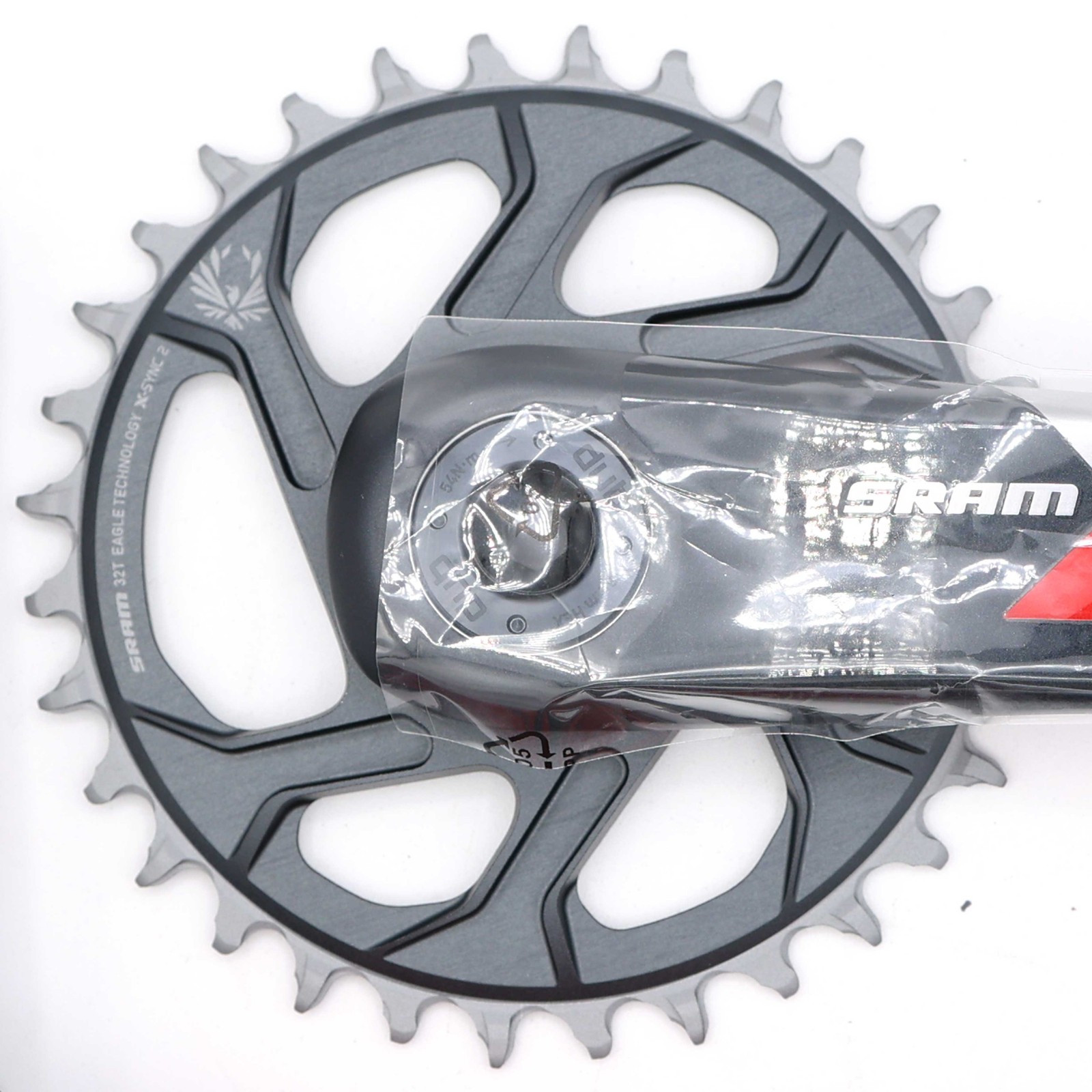 SRAM X01 Eagle DUB Crankset 170mm 32T Direct Mount Lunar Red