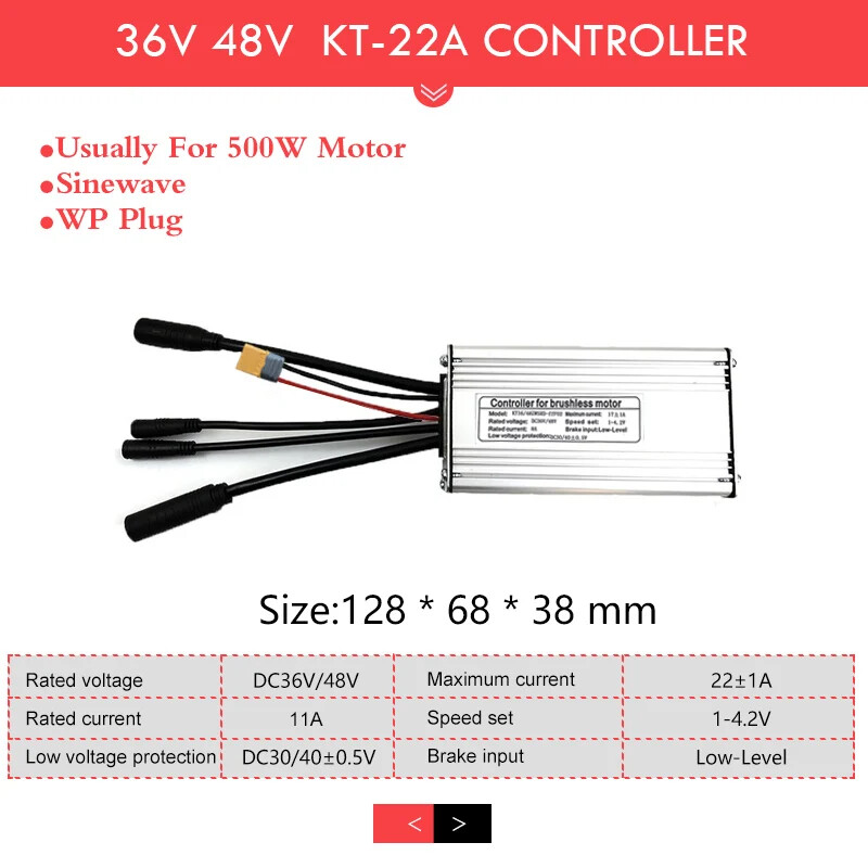 E-bike Controller 36V 48V 250W-1500W Controller for Electric Bike Conversion Kit