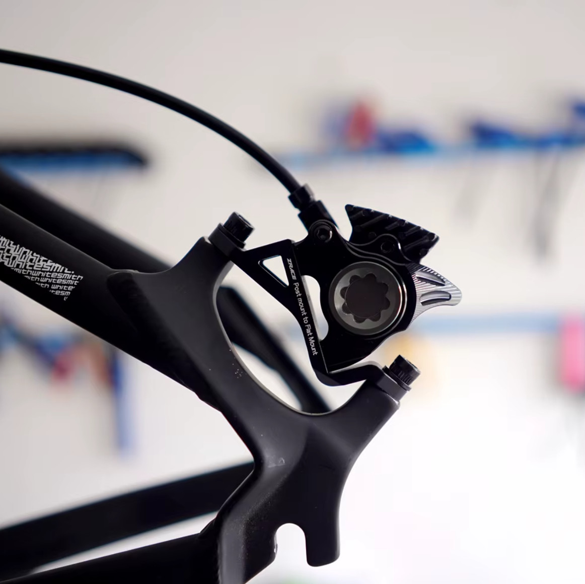 ZRACE Post Mount to Flat Mount Brake Adapter, +20mm 140-160, Post to Flat Mount