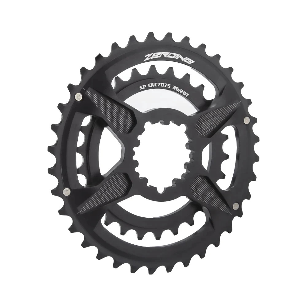 MTB Bicycle Crankset Chainwheel 36-26T 38-28T Round Double Chainring for SRAM