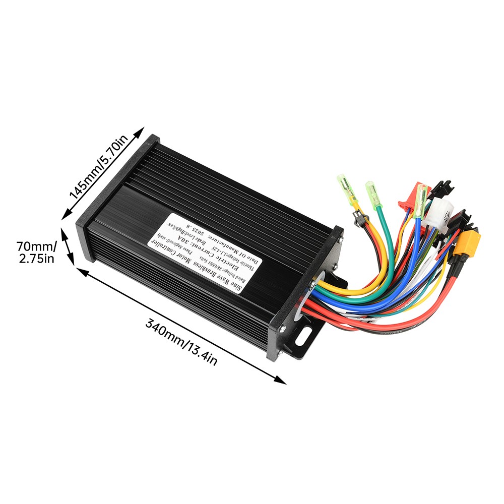 36/48/64V 750-1500W Brushless Motor Speed-Control E-Bike S866 LCD Display Meter