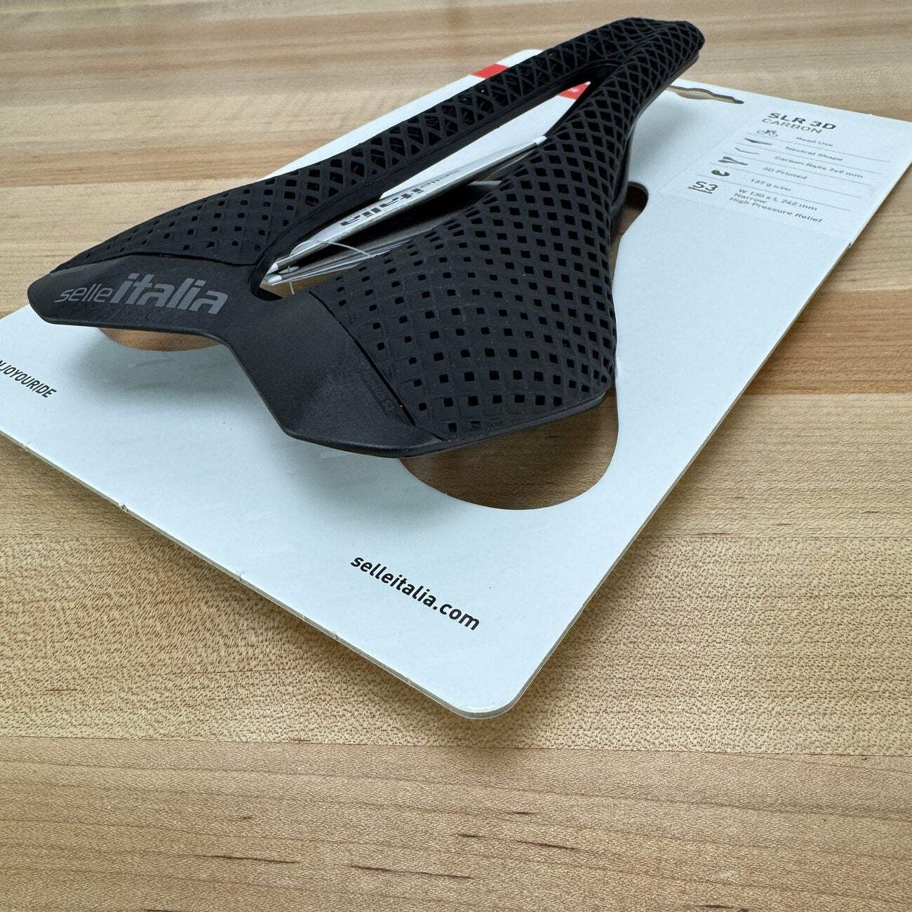 New! Selle Italia SLR 3D Carbon S3 130mm 7x9mm Rails Saddle 140g MSRP $480