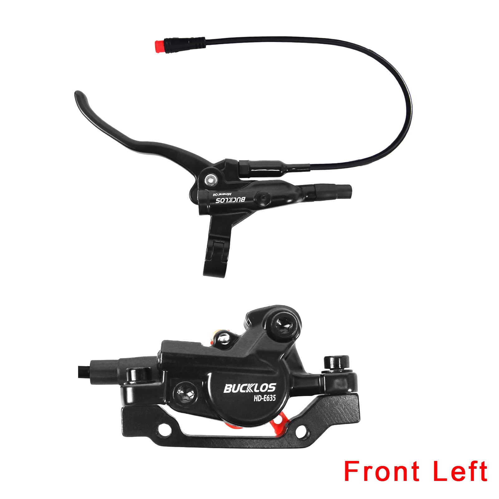 BUCKLOS Hydraulic Brake Front&Rear 1100mm/1800mm E-Bike Aluminum 2pc 160mm Rotor