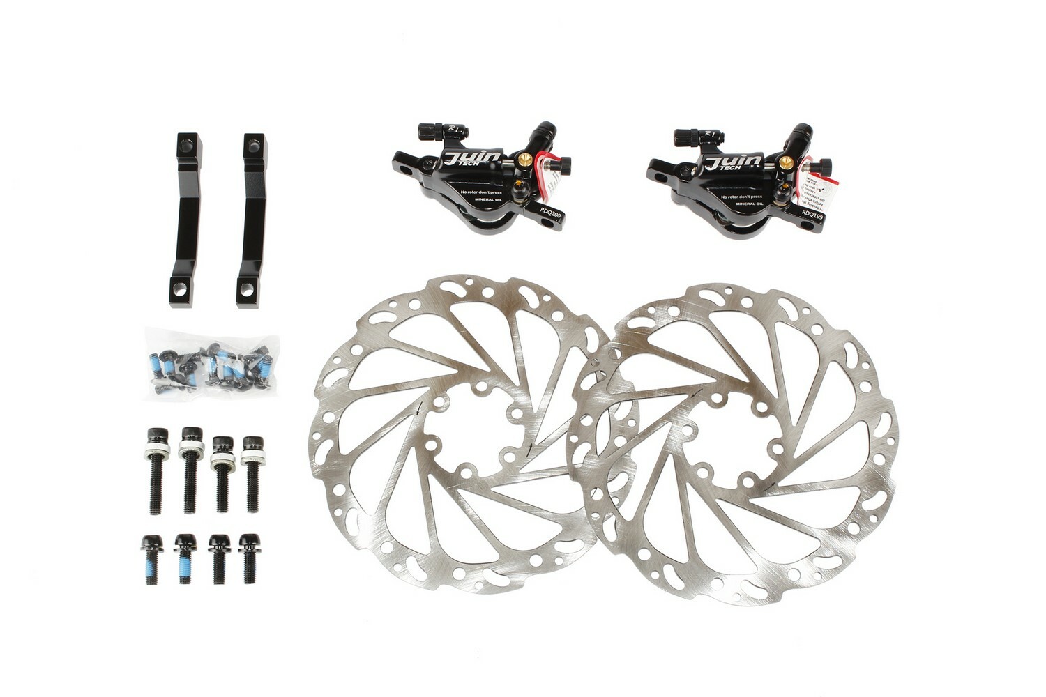 Juin Tech R1 Road Cyclocross Gravel Bicycle Bike Hydraulic Disc Brake Set Black
