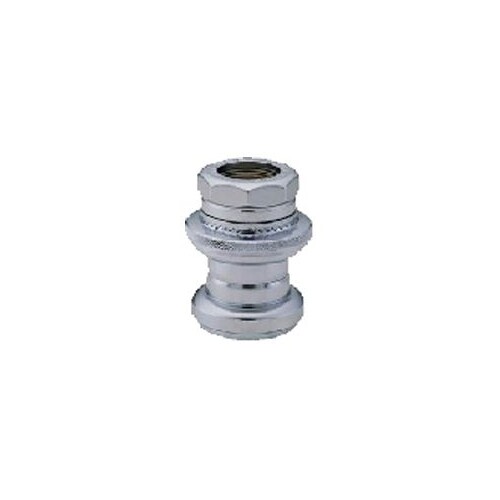 Steel Threaded 1″ Headset — EC30/25.4-24tpi (22.2 Quill) x EC30/27 / Silver