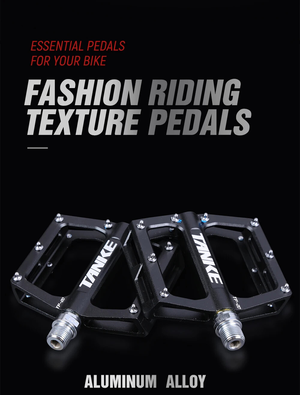 Mountain Bike Pedals Ultralight Hollow Anti-skid Bearing MTB Foot Pedals