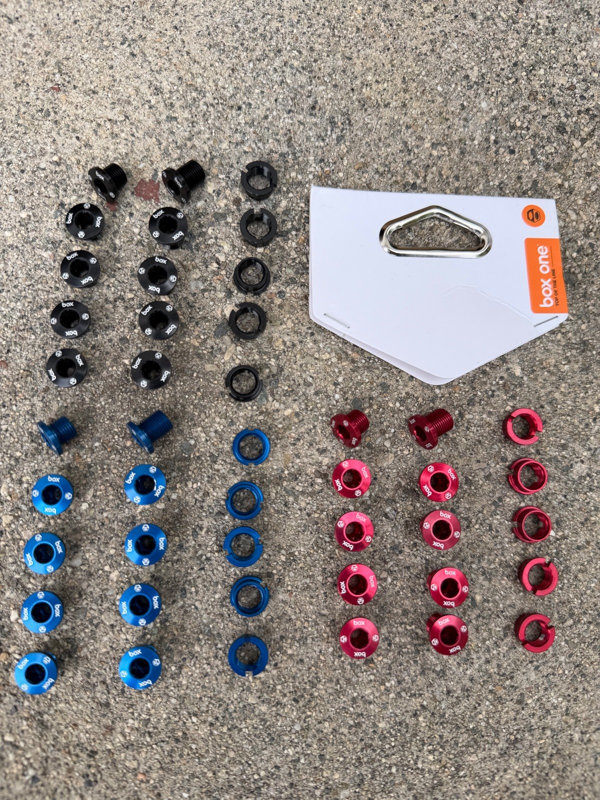 Box One 7075 Alloy Chainring Bolt Kit Bike Chain RIngs Bolts Haro Se Redline Mcs