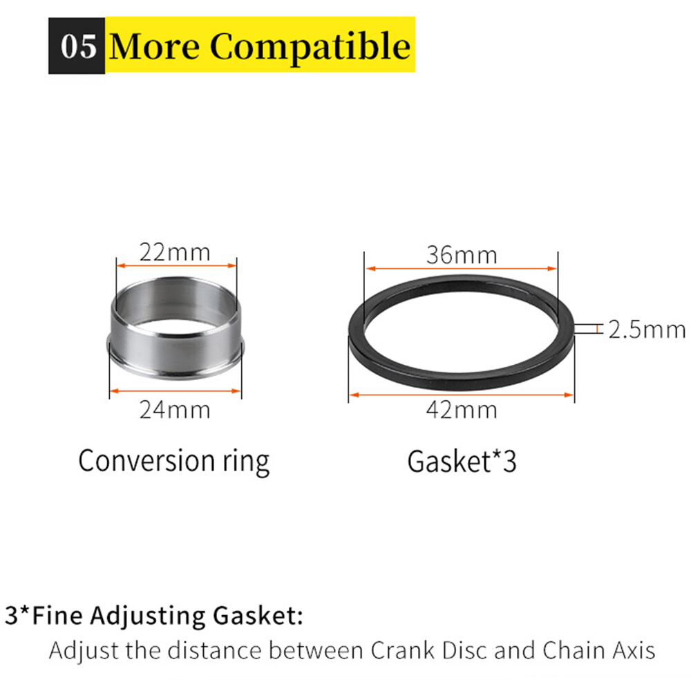 BLOOKE Bike Sealed Bearing Thread Kit Bottom Bracket For SRAM GXP Prowheel BB52