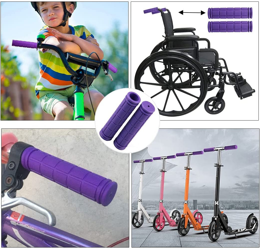 Bike Handle Grips with Tassel Streamers for Girls Boys and Kids, Non-Slip Bicycl