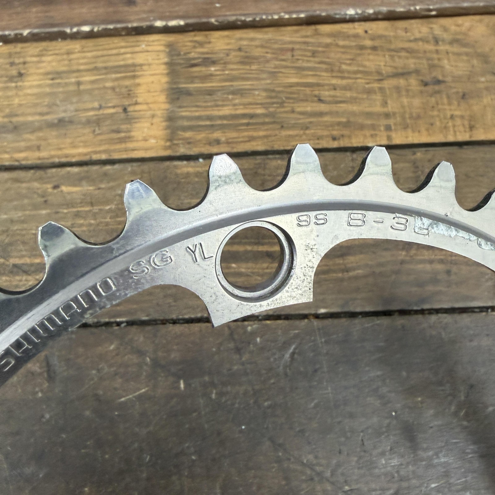 Vintage Shimano 39T Chainring 130 BCD 5-Arm Dura Ace 9 Speed Road Bike 39t