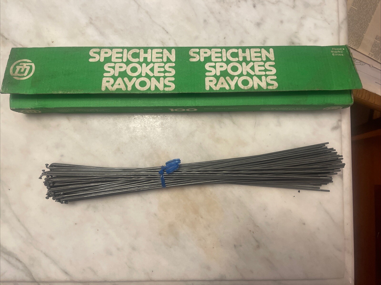 Vintage New-Old-Stock DT SWISS Galvanized Spokes • 1.8 & 2.0mm • 295-305mm. (NJ)