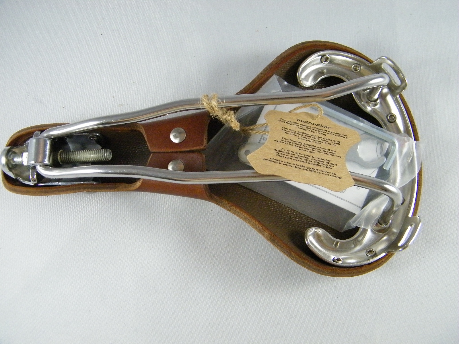 NEW PROPALM BROWN LEATHER SADDLE SEAT SB002A, PP-SD-BROWN