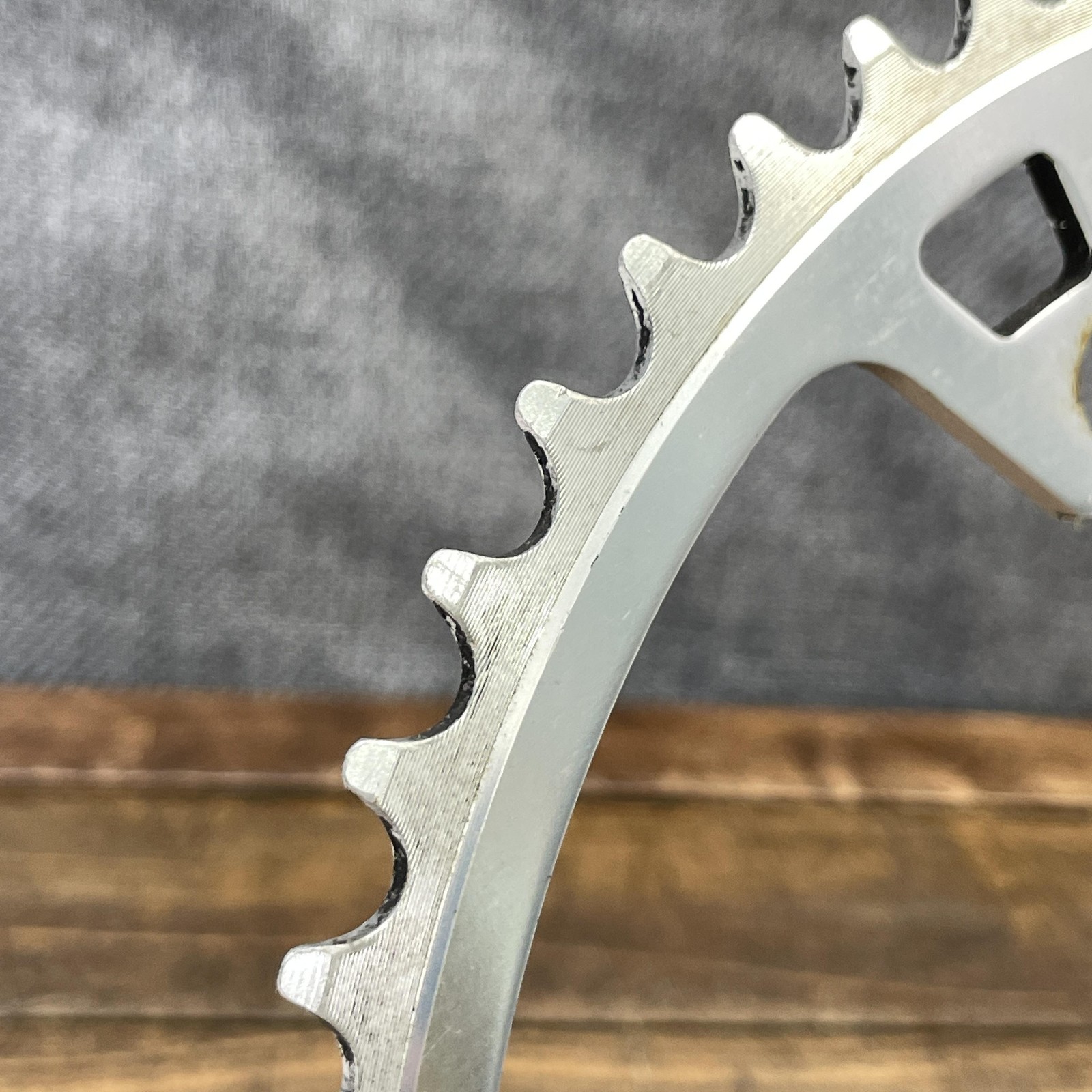 Vintage Sakae CR 52T Chainring 144 BCD 5-Arm Silver Turbine Road Bike 52 Tooth
