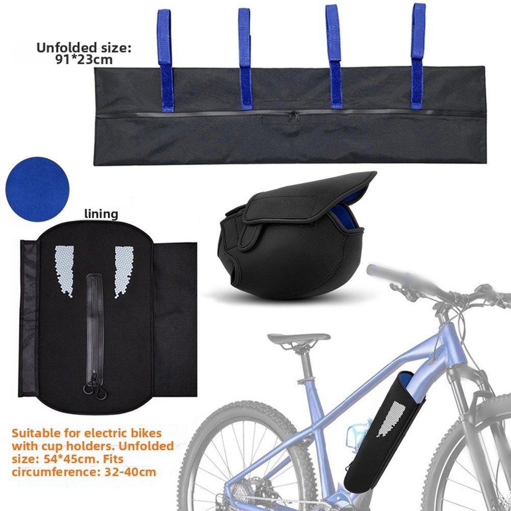 3-in-1 Neoprene Cover Kit for E-Bike Battery Motor and Handlebar Weather Shield