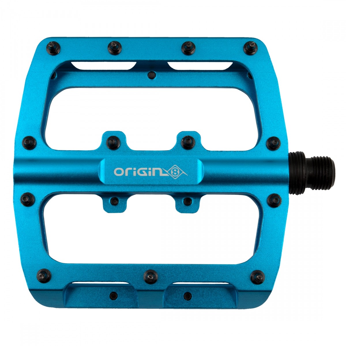 Origin8 Rascal XL Platform Pedals 9/16″ Concave Alloy Body Removable Pins Blue