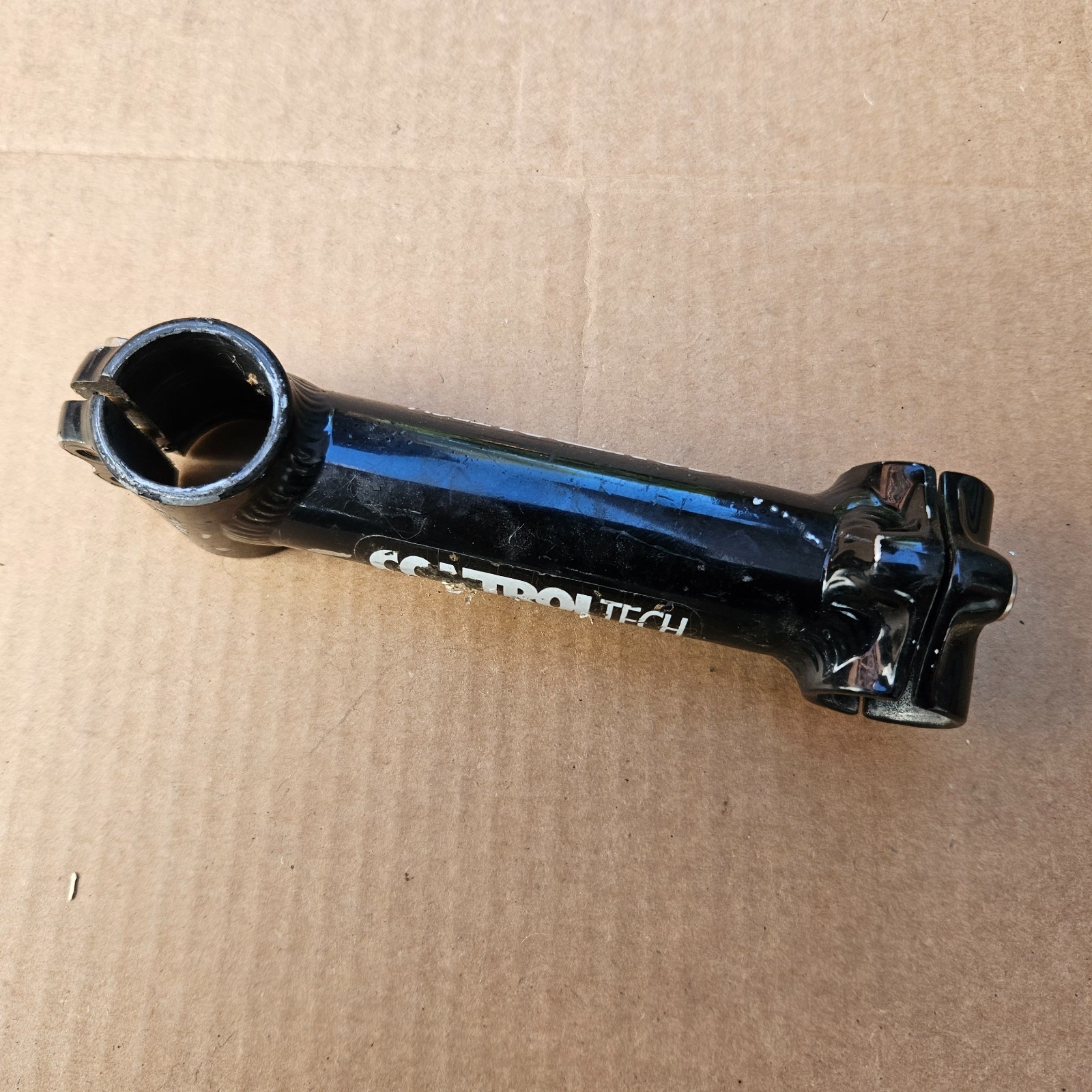 Vintage 1-1/8″ Control Tech Threadless Stem 135mm x 25.4mm Black Removable Face