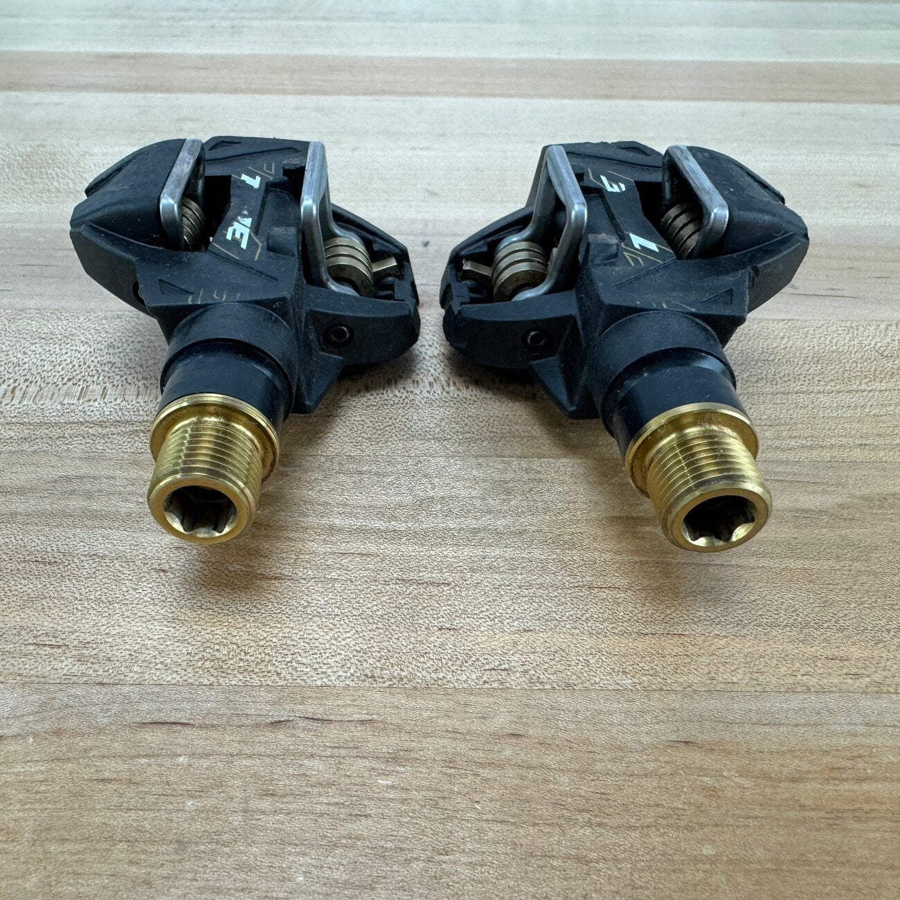 Low Mile! Time ATAC XC12 Titanium Spindle Carbon Clipless Bike Pedals 237g