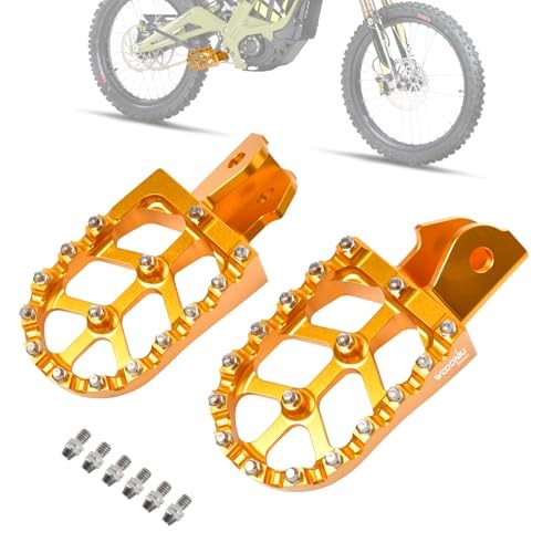 Dirt Bike Foot Pegs,Ebike Aluminum Prickly Pedals Footrest for Surron Light