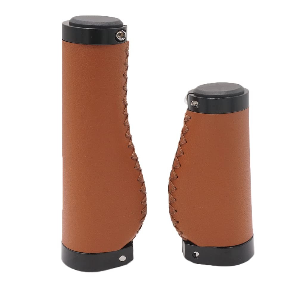 Bike Handle Grips 135/95mm Long/Short Grips Non-Slip PVC Microfiber Leather E…