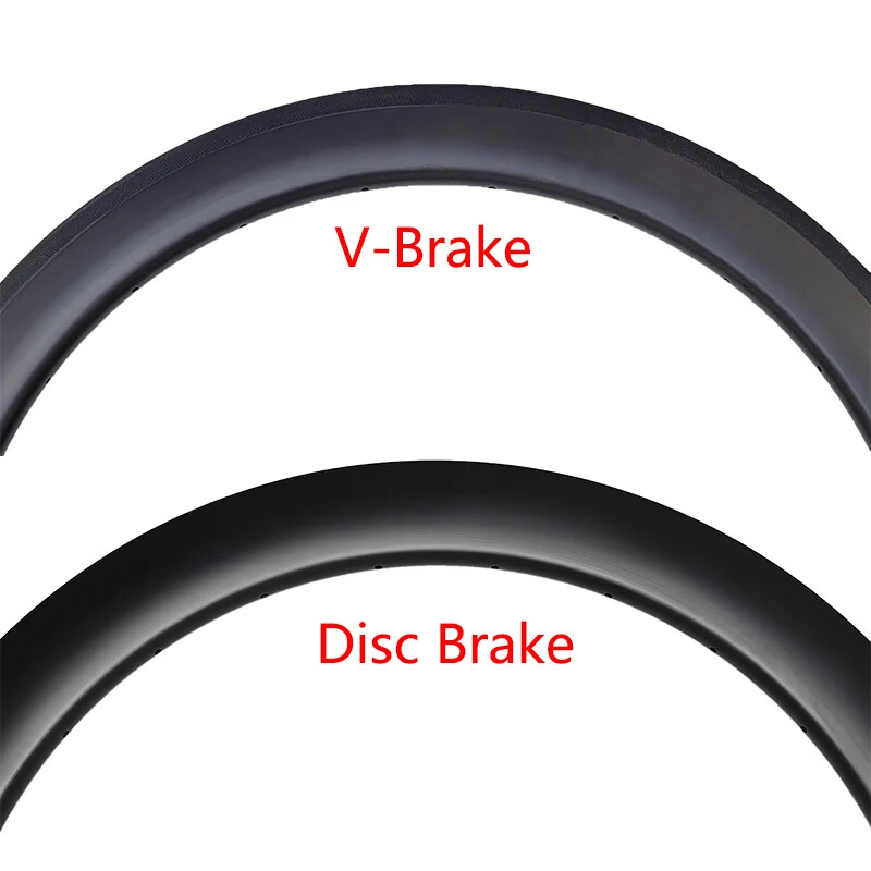 1 Pcs Carbon Rim 31mm Wide 35mm 40mm 45mm 50mm Deep 700C Hookless Tubeless