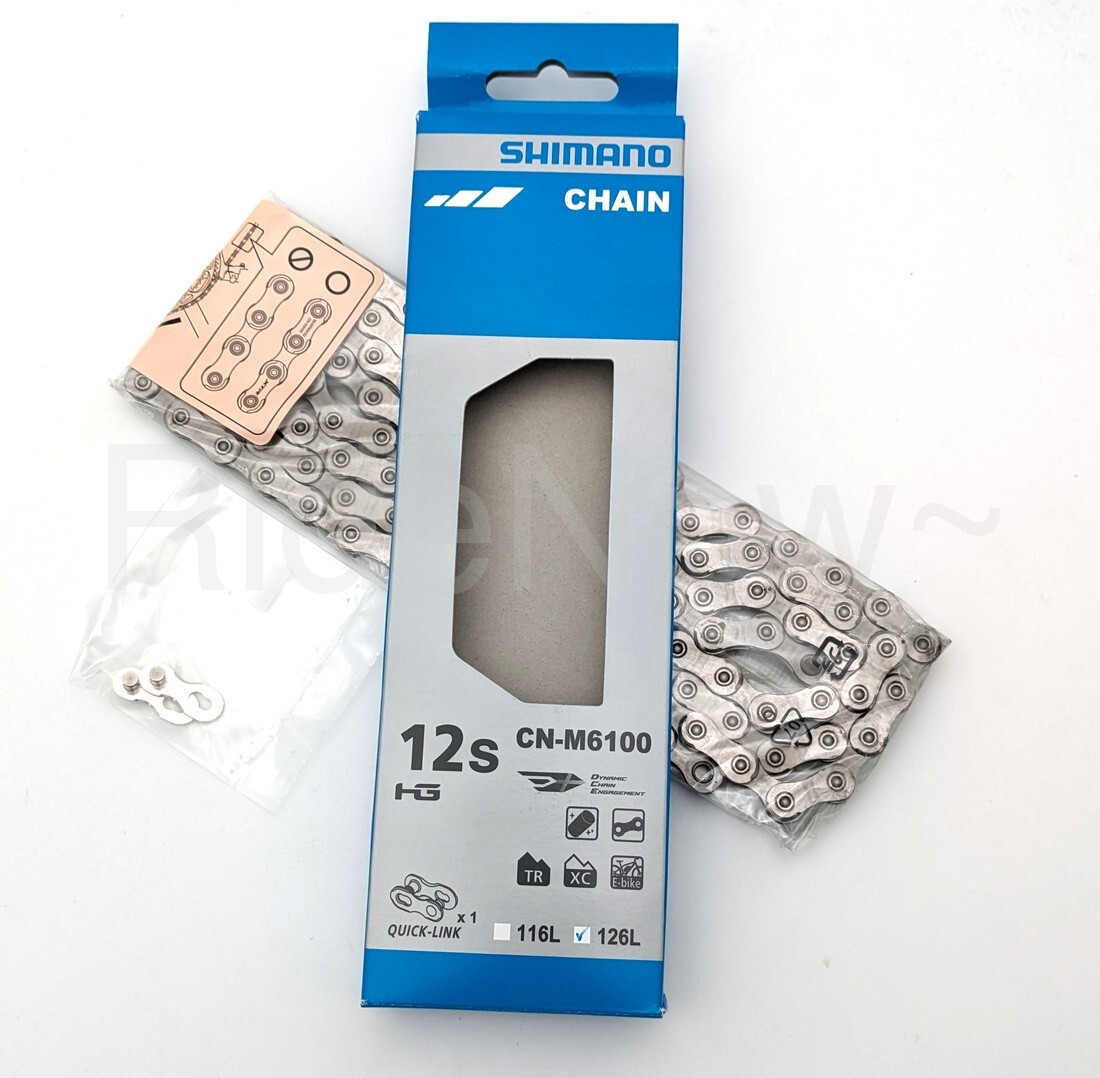 Shimano Deore CN-M6100 Bike Chain 12-Speed,126 Links, Silver ICNM6100126Q NEW