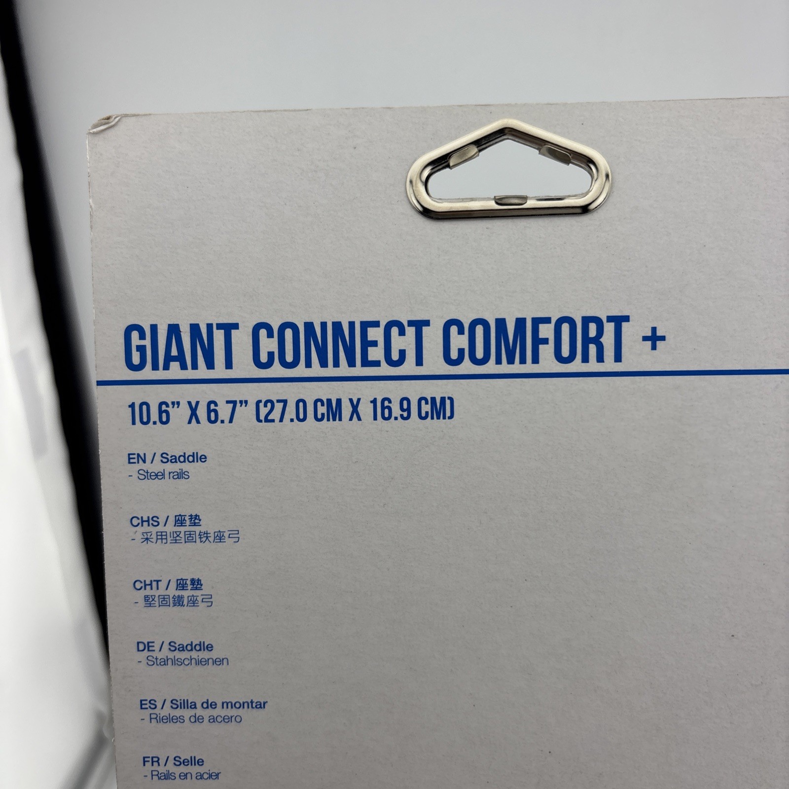 Giant Connect Comfort+ Bike Seat Unisex Saddle 10.6” x 6.7” Bicycle Black New