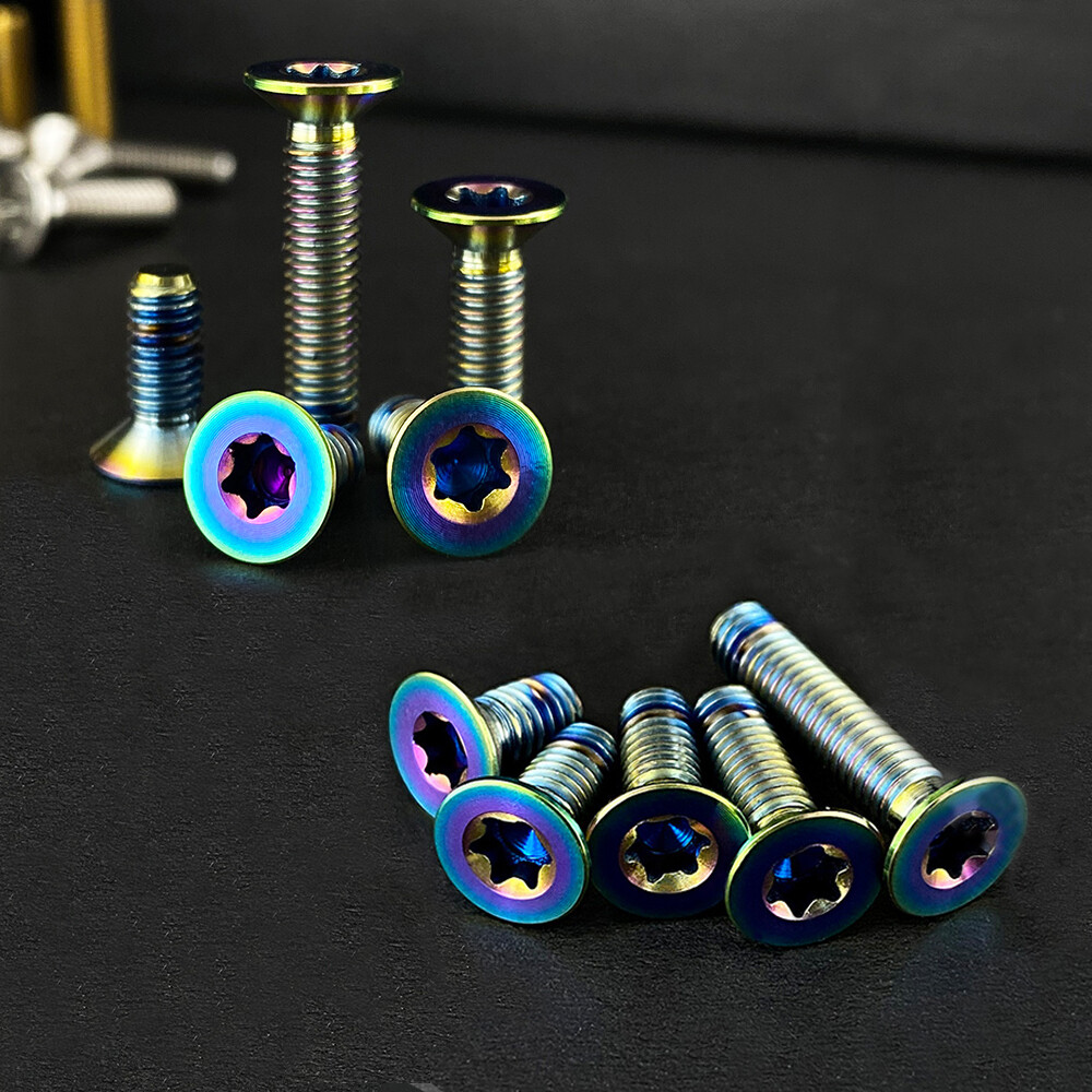 M4x0.7mmTitanium Torx Flat Head Countersunk Bolt Fastener 8 10 12 14 20mm