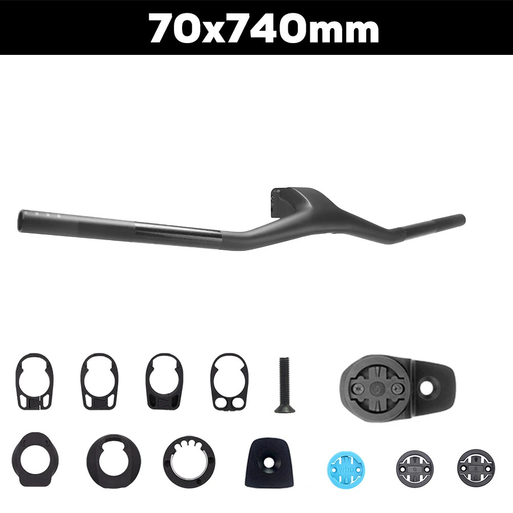 Carbon Fiber Integrated MTB Handlebar -40 Degree External Cable 28.6mm Steerer