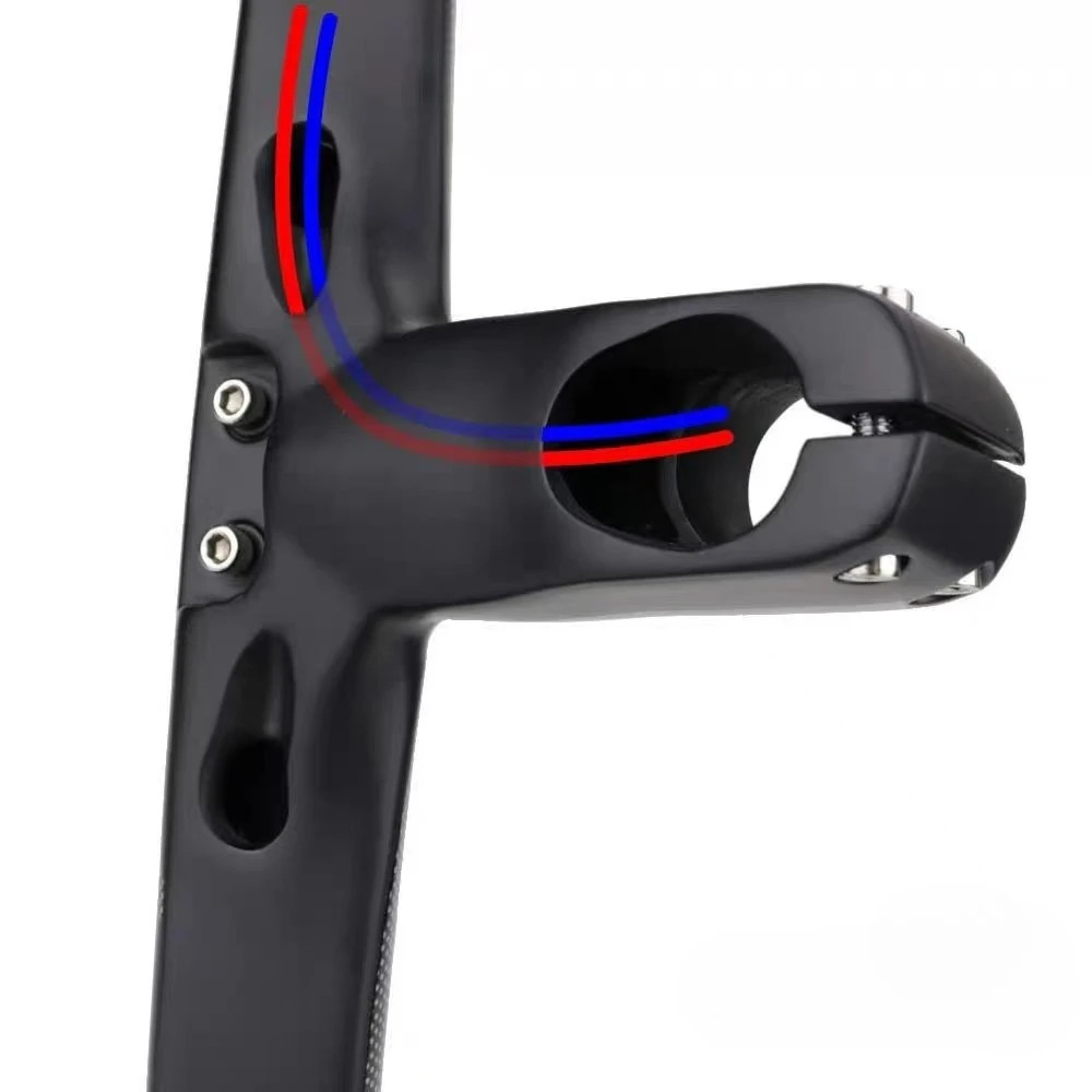 28.6mm Road Bike Carbon Integrated Handlebar with Headset Spacers Computer