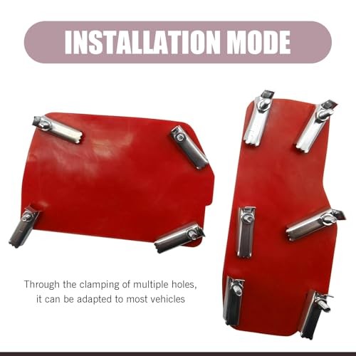 Car Brake Pedal Cover, Universal Automatic Transmission Pedal 2 PCS Red