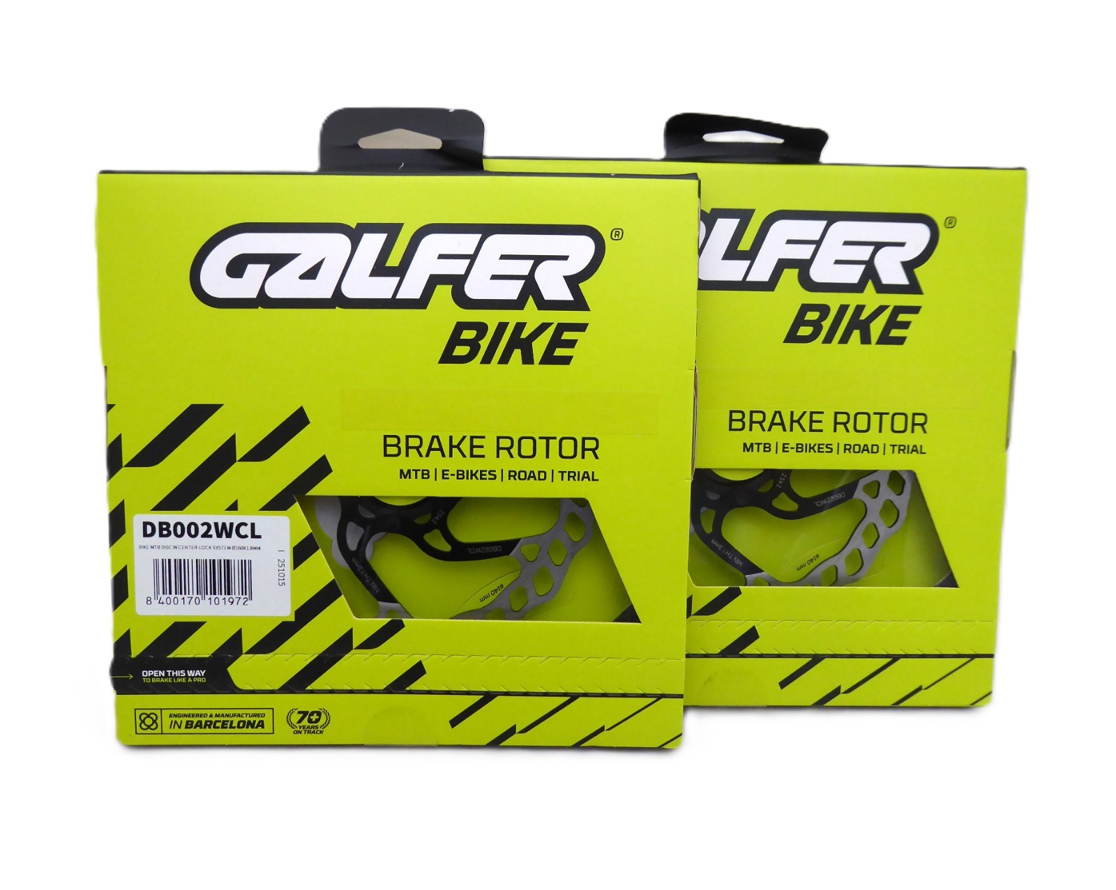 Galfer 160mm Wave MTB Disc Brake Rotor – Center Lock, Stainless Steel, PAIR